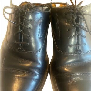 Cole
Haan Mens Oxford Lace Up Leather Dress Shoes Cap Toe Black Size 12D